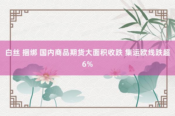 白丝 捆绑 国内商品期货大面积收跌 集运欧线跌超6%